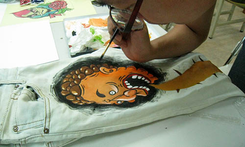 美式塗鴉風作品